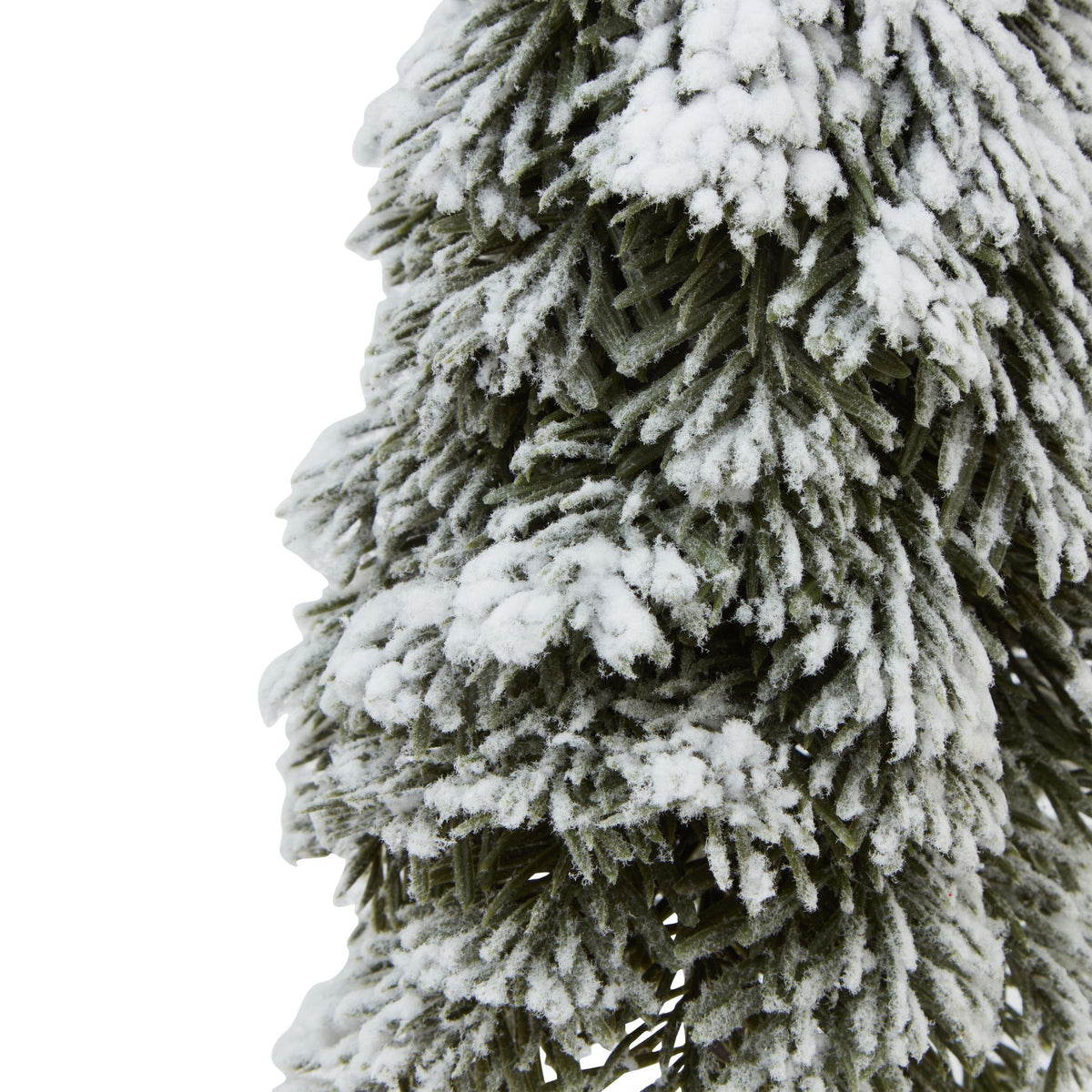 Medium Snowy Cedar Tree On Wood Block – alternate view 2