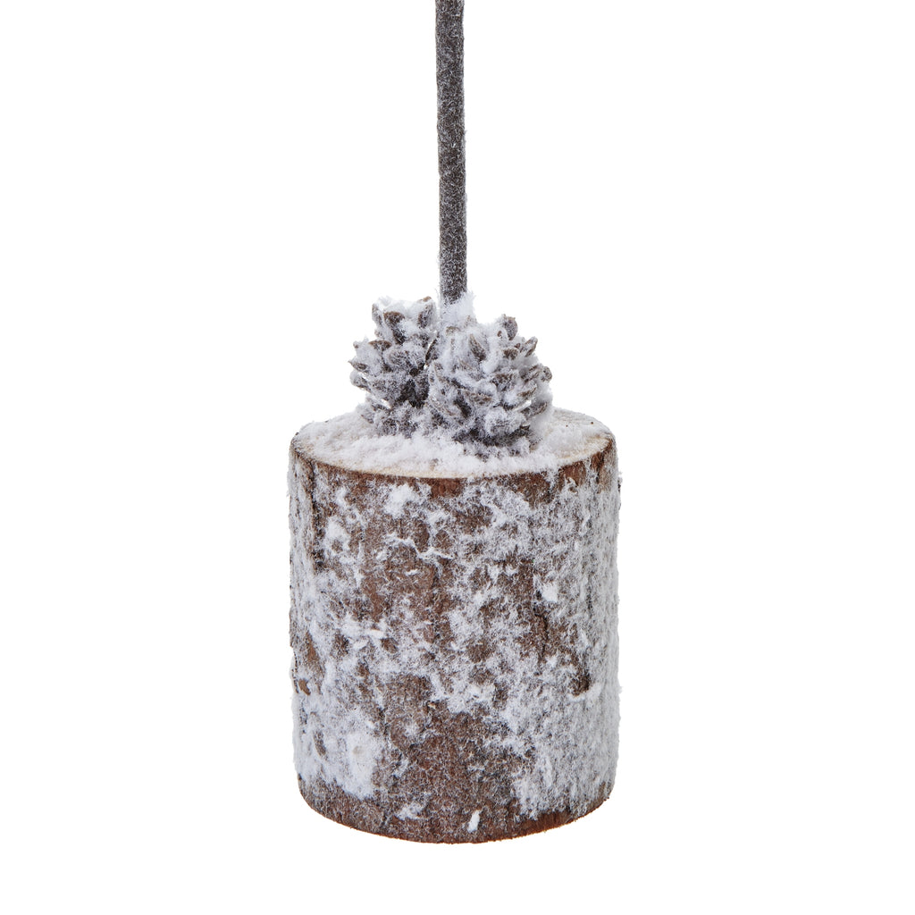 Small Snowy Tree In Wood Log – alternate view 3