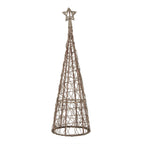 LED Wicker Christmas Tree With Star