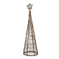 Small LED Wicker Christmas Tree With Star