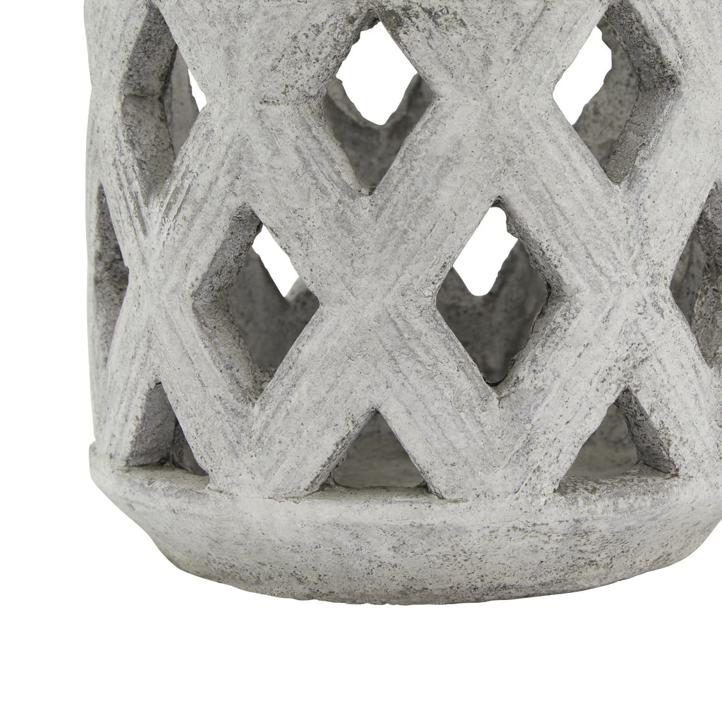 Athena Stone Lattice Lantern – alternate view 3