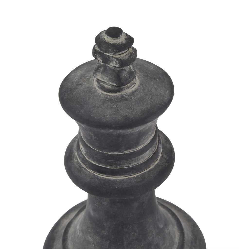 Amalfi Grey King Chess Piece – alternate view 3