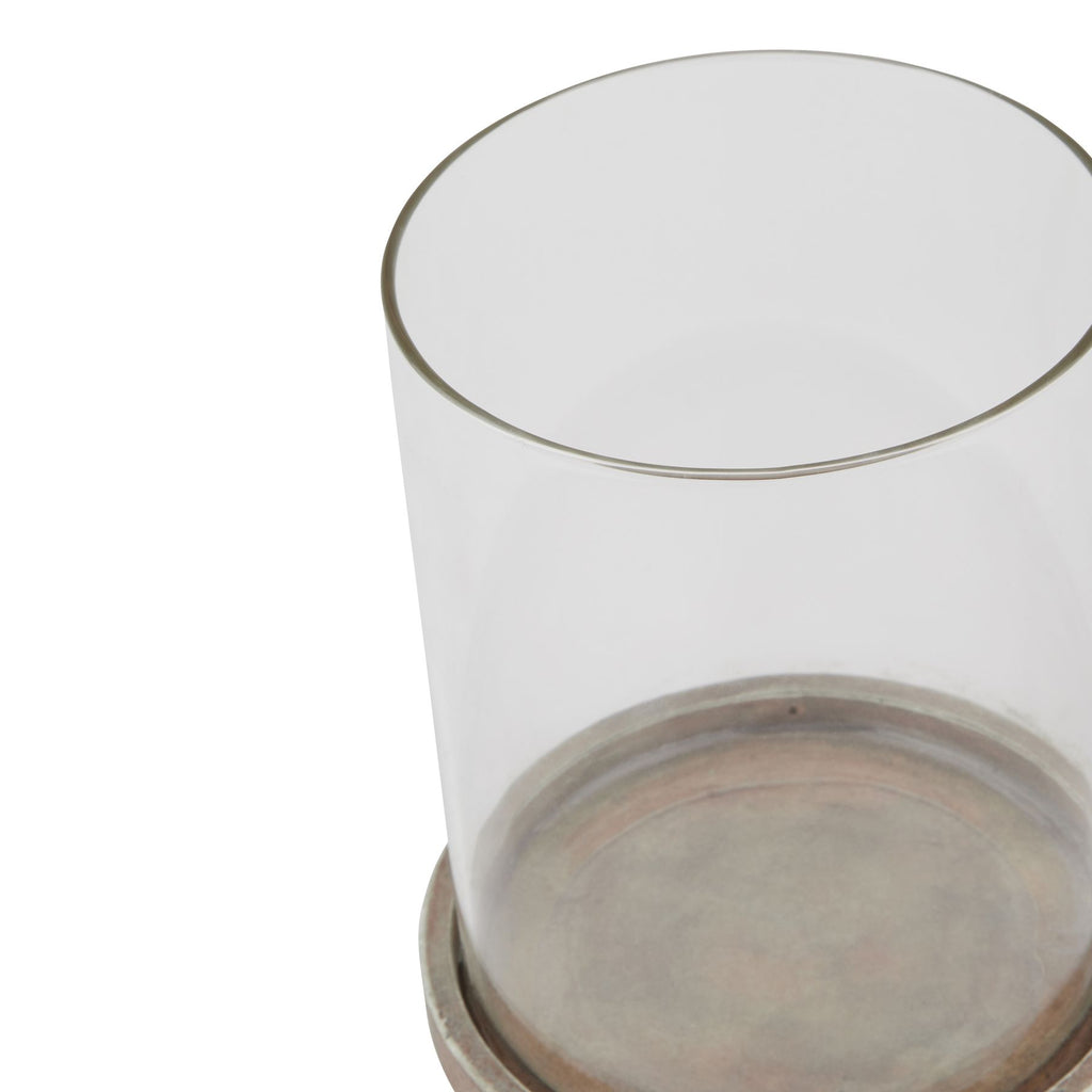 Siena Brown Large Hurricane Lantern – alternate view 2