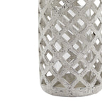 Large Grey Stone Effect Hurricane Lantern – alternate view 3
