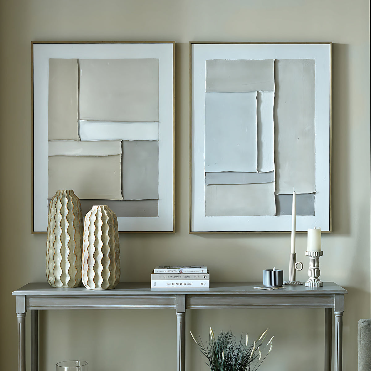 Contempo Beta Framed Painting On Canvas