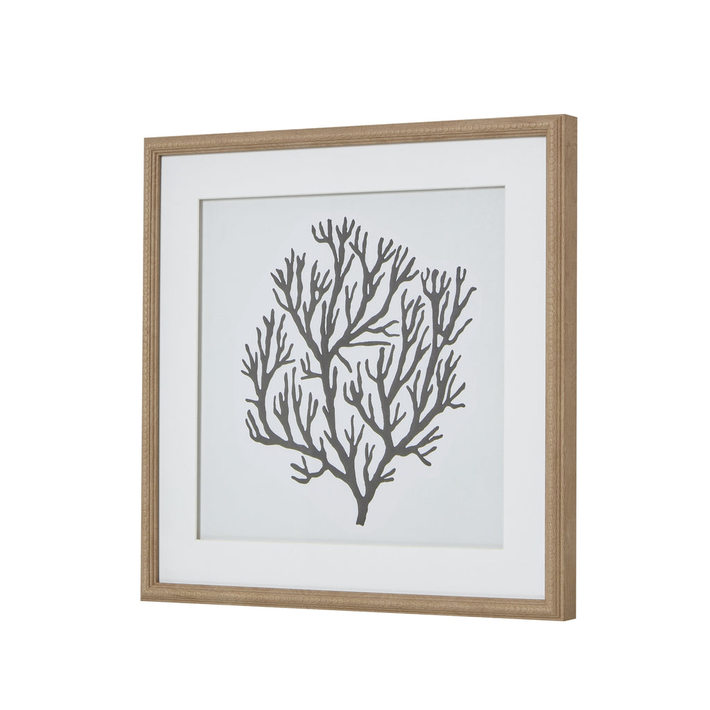 Atol Coral Art Mounted In Beaded Frame – alternate view 2