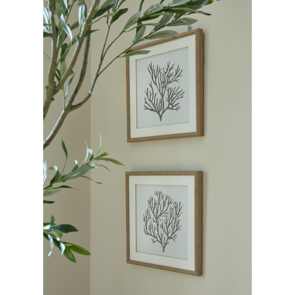 Atol Coral Art Mounted In Beaded Frame – alternate view 5