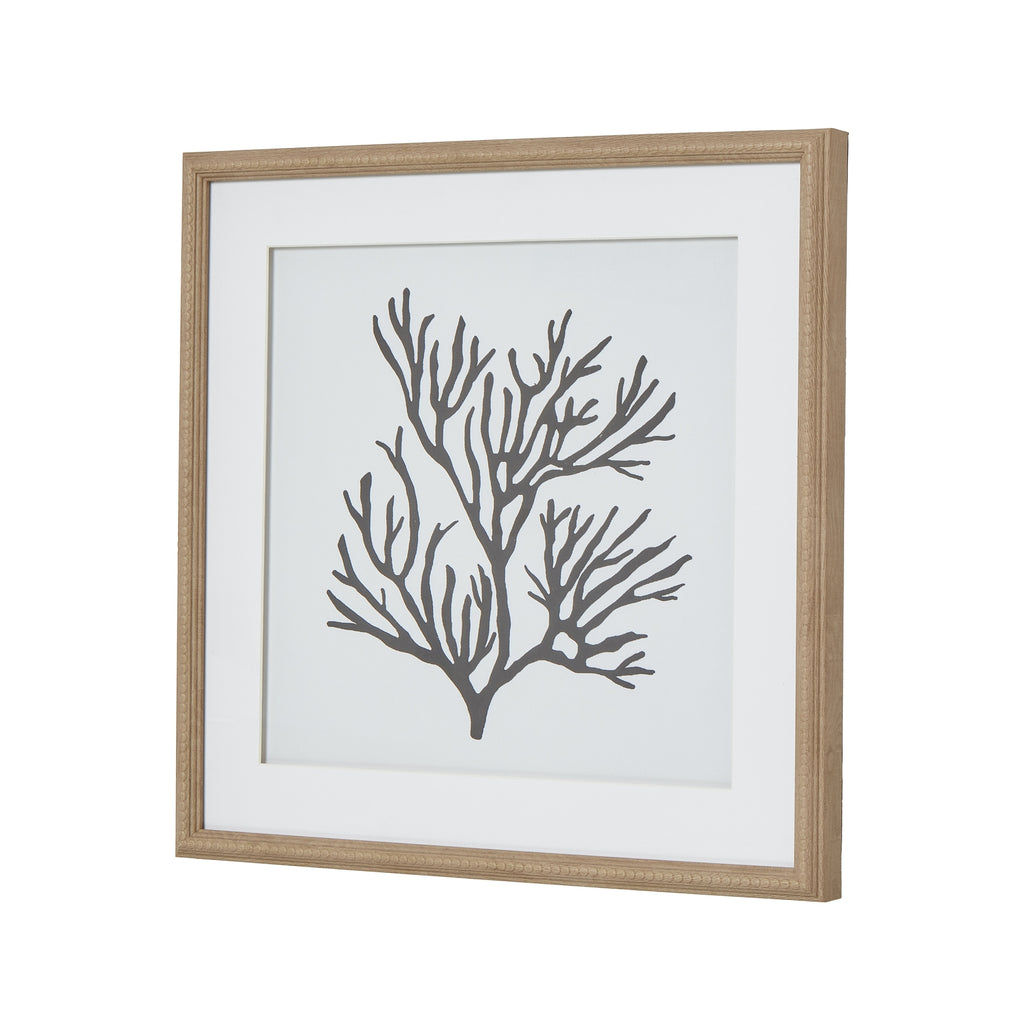 Reef Coral Art Mounted In Beaded Frame – alternate view 2