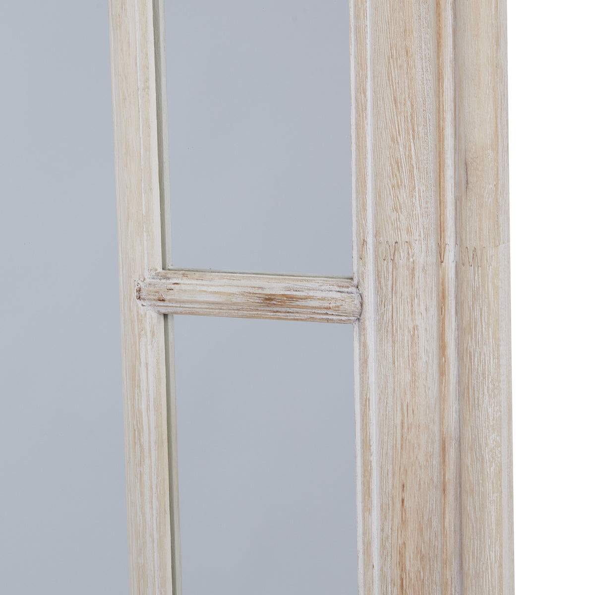 Large Washed Wood Framed Window Mirror – alternate view 4