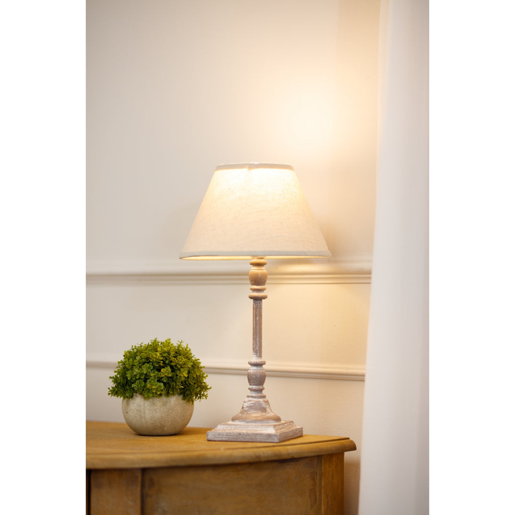 Antia Stem Table Lamp With Linen Shade – alternate view 5