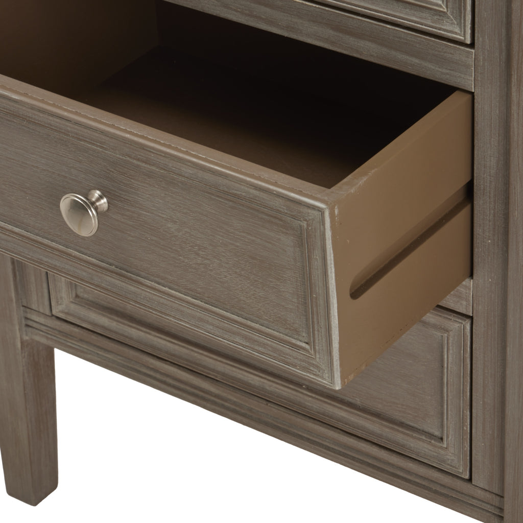The Serene Collection Three Drawer Bedside Table – alternate view 2