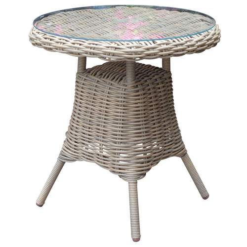 Amalfi Collection Outdoor Bistro Table With Glass Top – alternate view 2