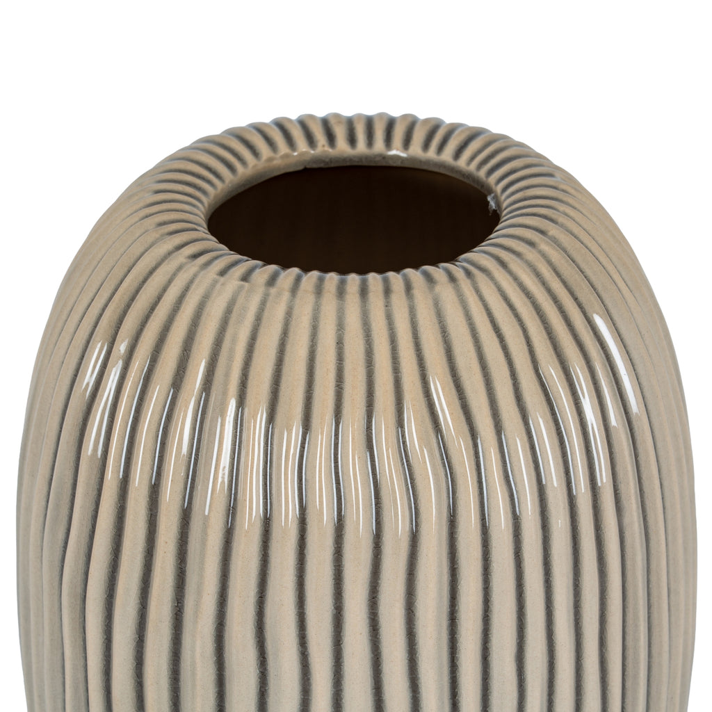 Pallida Collection Large Striped Vase – alternate view 2