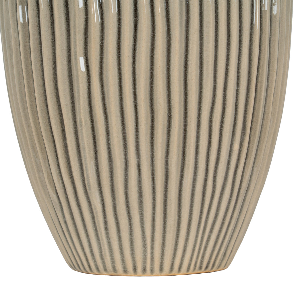 Pallida Collection Large Striped Vase – alternate view 3