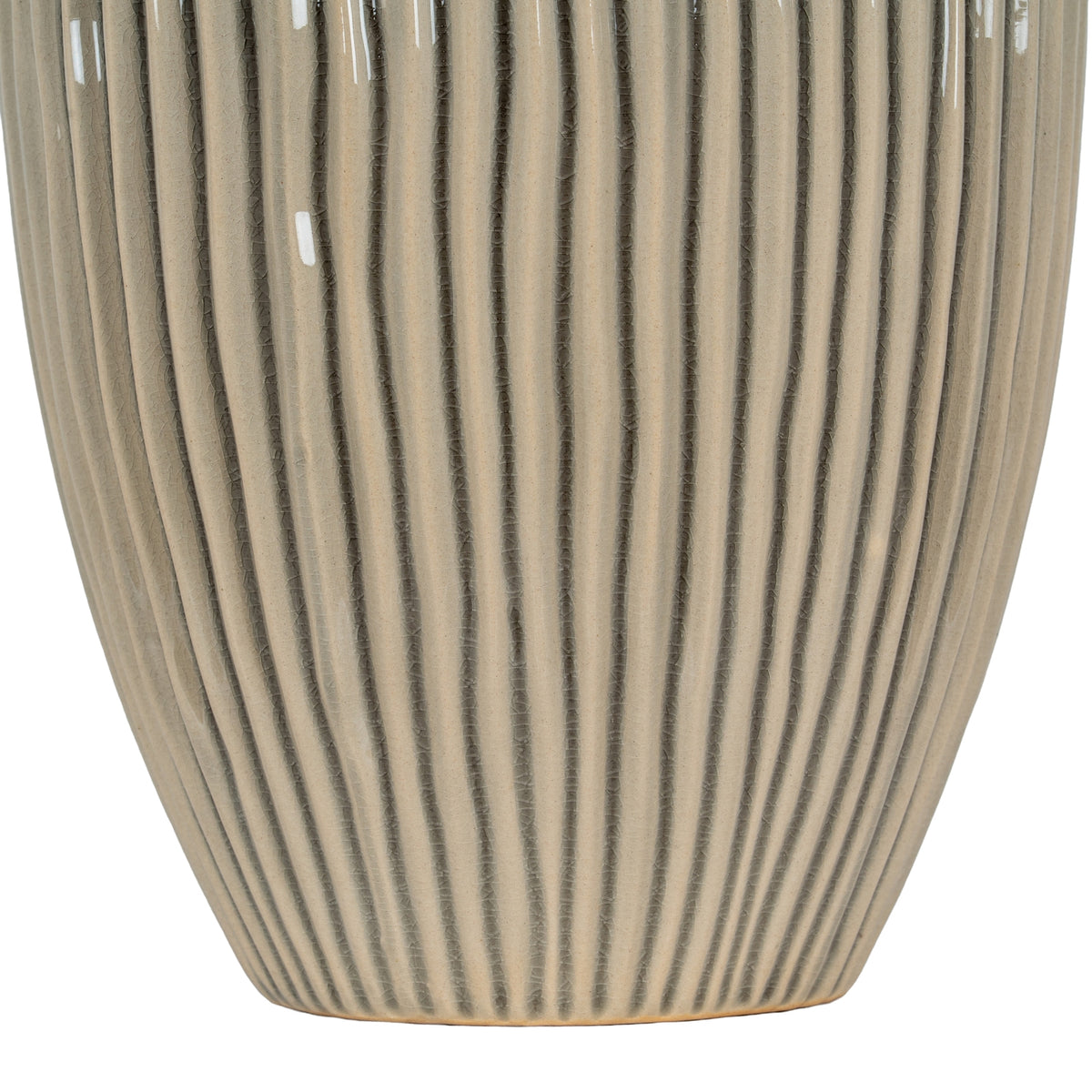 Pallida Collection Large Striped Vase – alternate view 3
