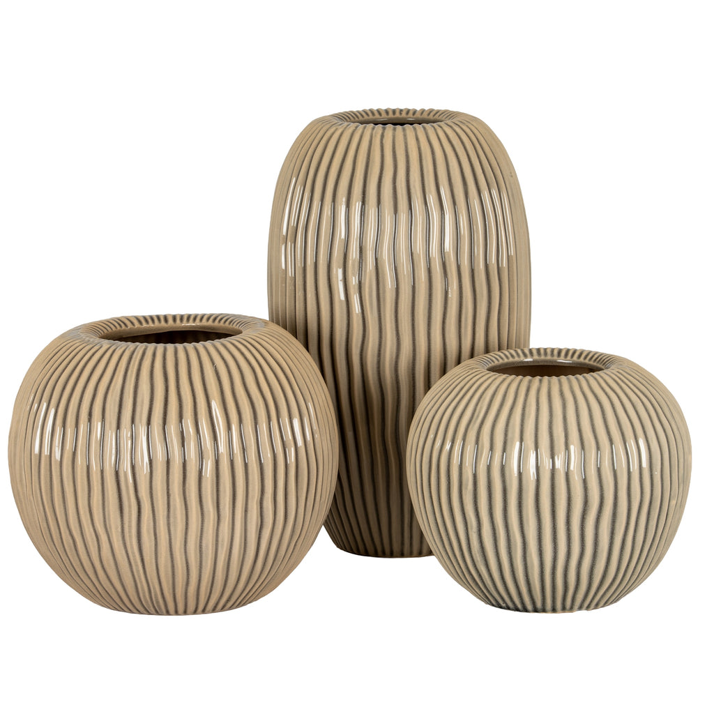 Pallida Collection Large Striped Vase – alternate view 4