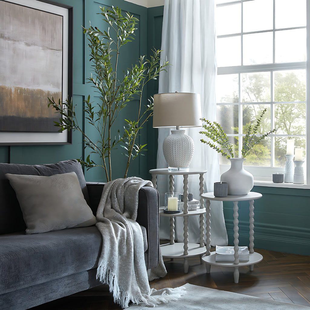 The Camden Collection Tall Round Side Table – alternate view 2