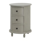 The Camden Collection 3 Drawer Round Side Table – alternate view 2