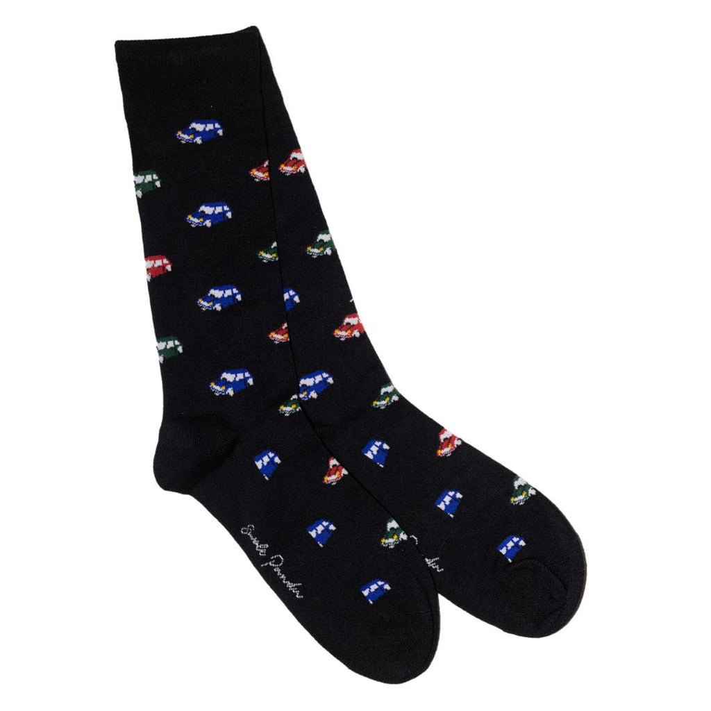 Racing Car Bamboo-Blend Sock Gift Box, 4 Pairs