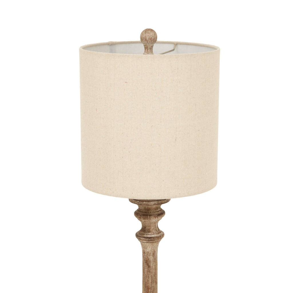 Pallido Candlestick Table Lamp With Linen Shade – alternate view 3