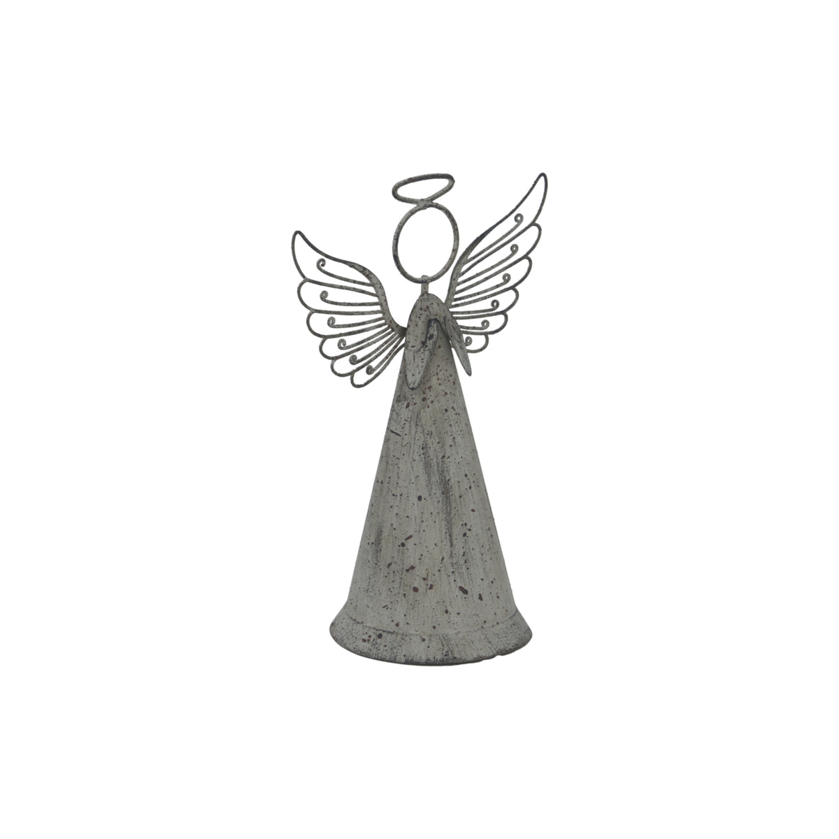 Rustic Metal Standing Angel – alternate view 2