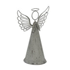 Large Rustic Metal Standing Angel – alternate view 2