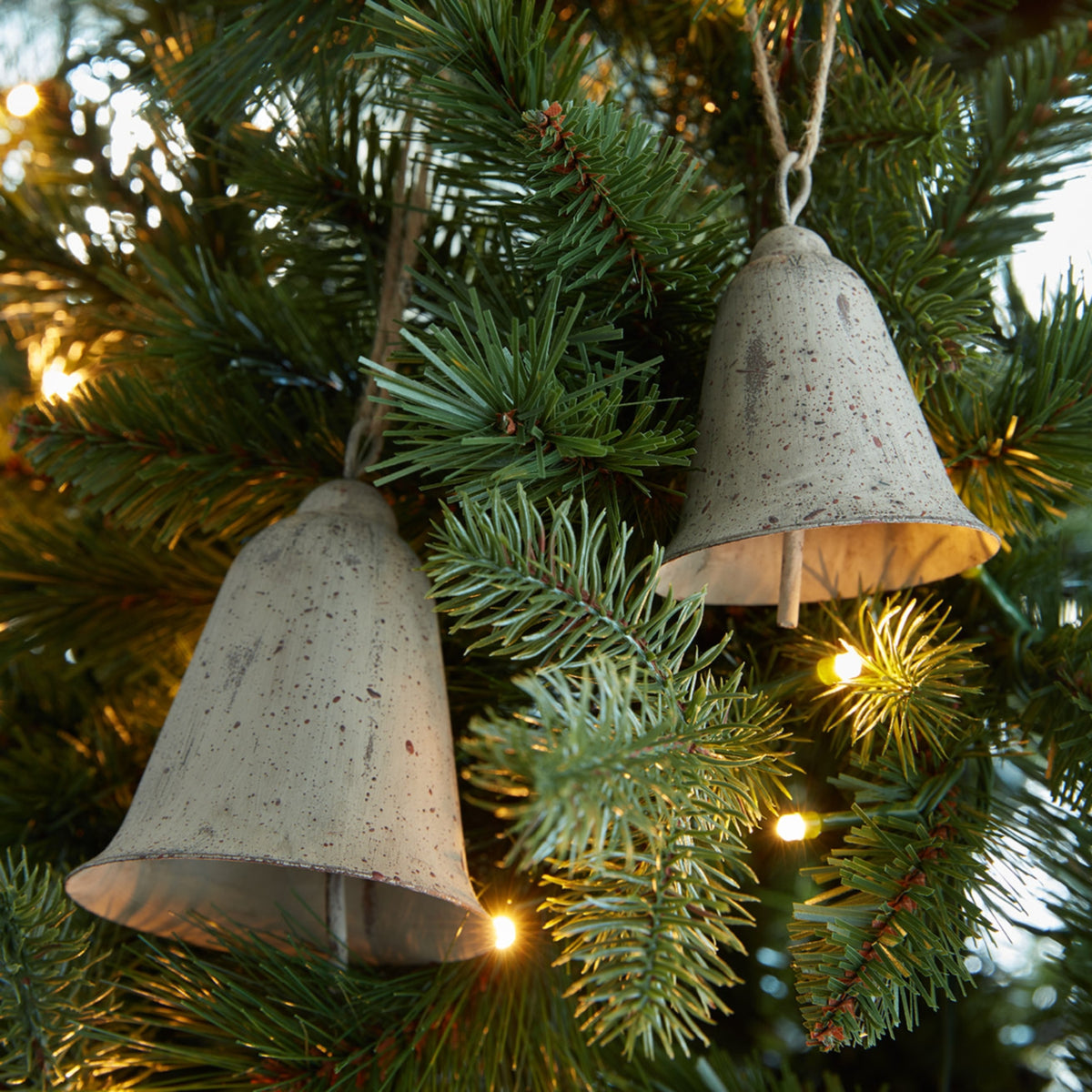 Large Rustic Metal Hanging Bell – alternate view 3