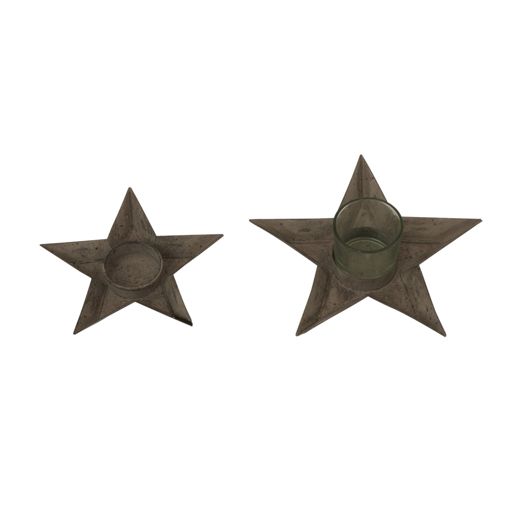 Rustic Metal Star Tealight Holder – alternate view 3