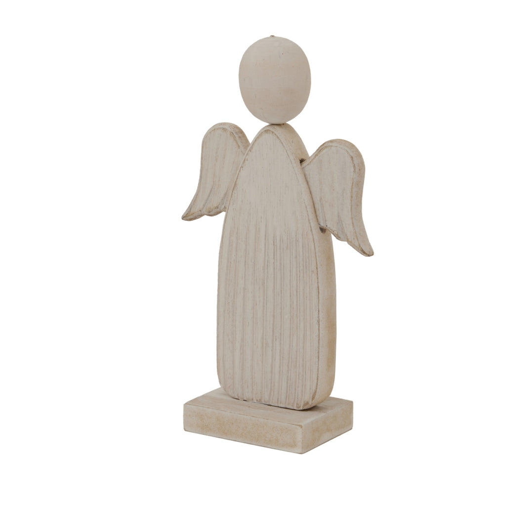 Whitewashed Rustic Angel – alternate view 2