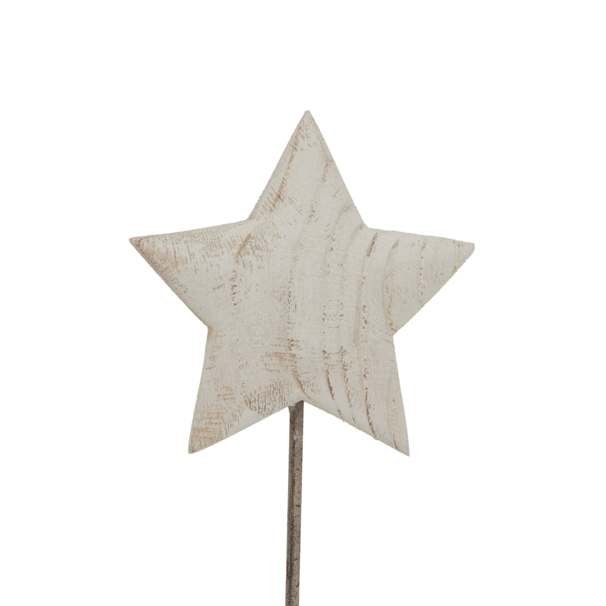 Large Whitewashed Rustic Star On Stand – alternate view 2