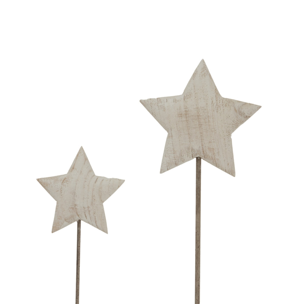 Large Whitewashed Rustic Star On Stand – alternate view 4