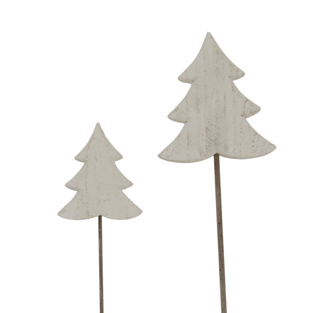 Whitewashed Rustic Tree On Stand – alternate view 5