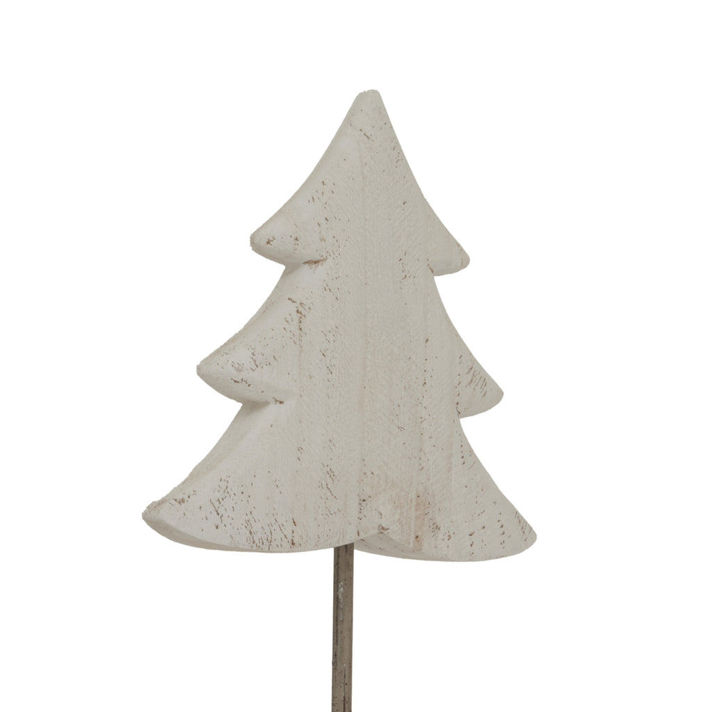 Large Whitewashed Rustic Tree On Stand – alternate view 3