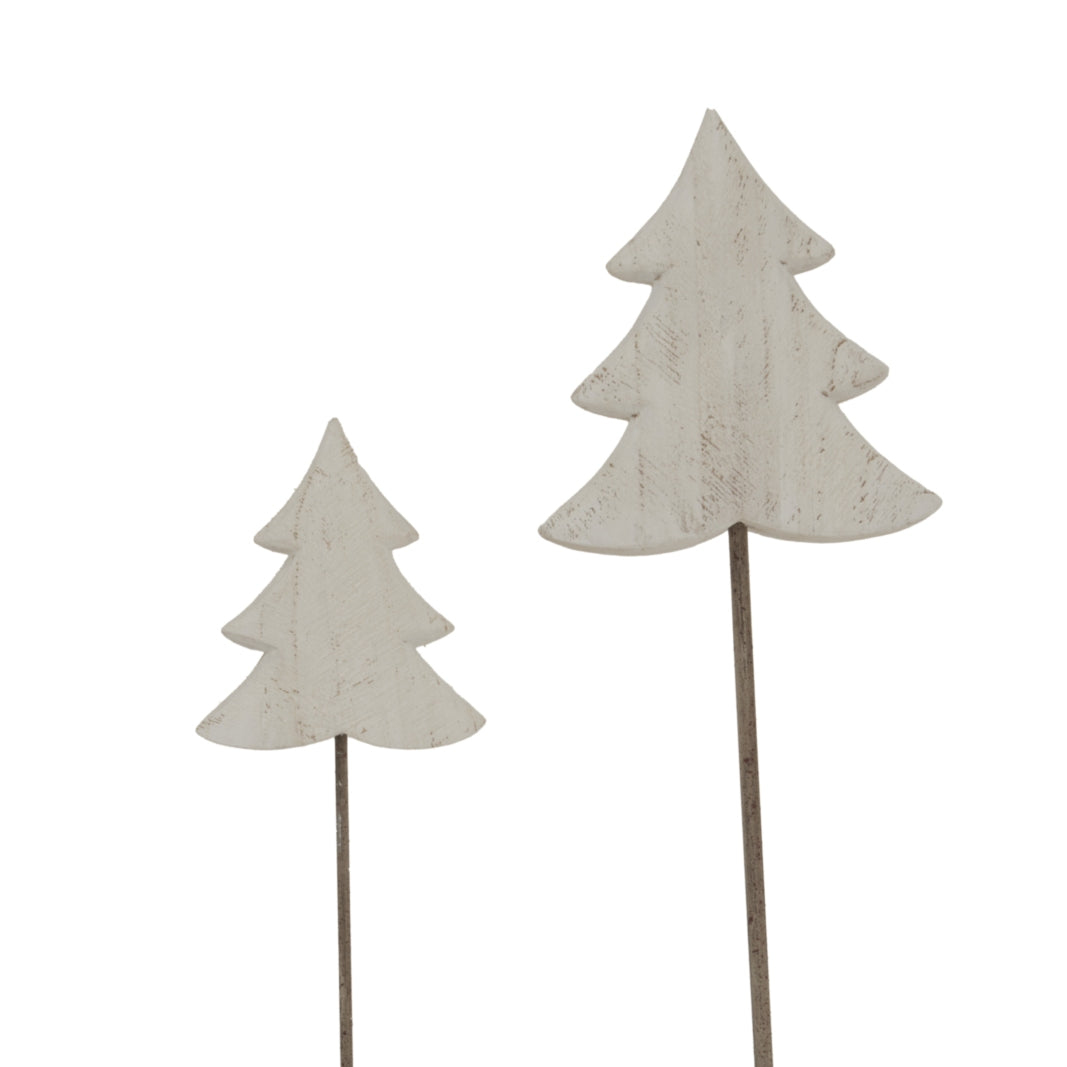 Large Whitewashed Rustic Tree On Stand – alternate view 5
