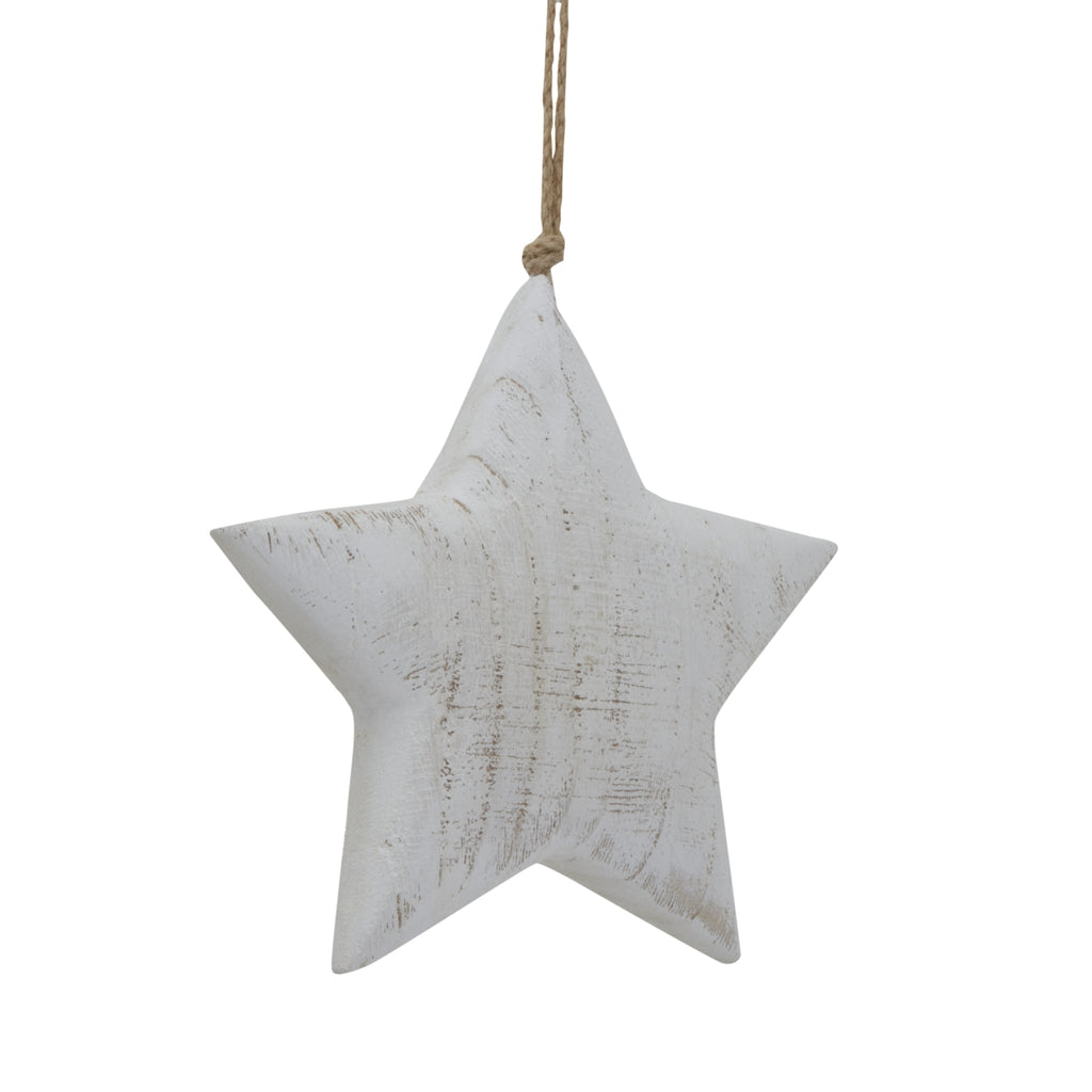 Large Whitewashed Rustic Hanging Star – alternate view 3