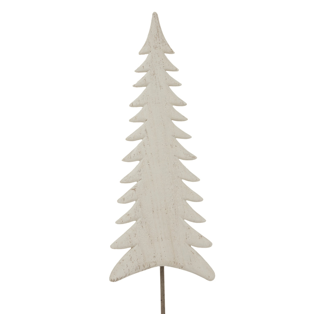 Large Whitewashed Tall Tree On Stand – alternate view 4