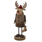 Rustic Rudolf With Stocking Decoration