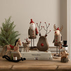 Rustic Rudolf With Stocking Decoration