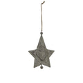 Large Rustic Hanging Santa Star