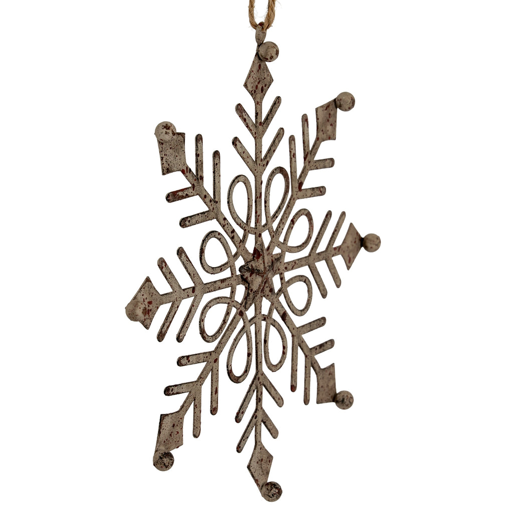 Rustic Hanging Gem Snowflake Decoration – alternate view 3