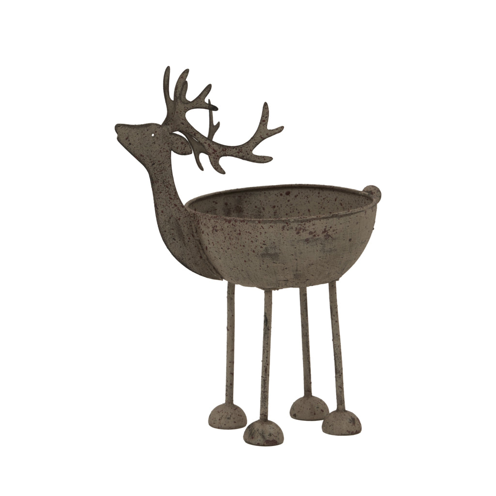 Rustic Metal Reindeer Bowl – alternate view 2