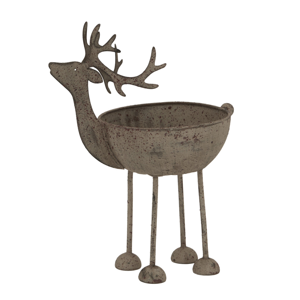 Rustic Metal Reindeer Bowl – alternate view 3
