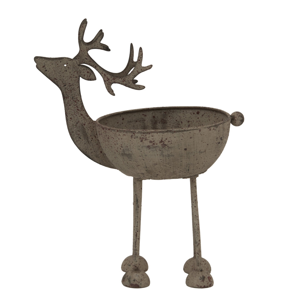 Rustic Metal Reindeer Bowl – alternate view 4