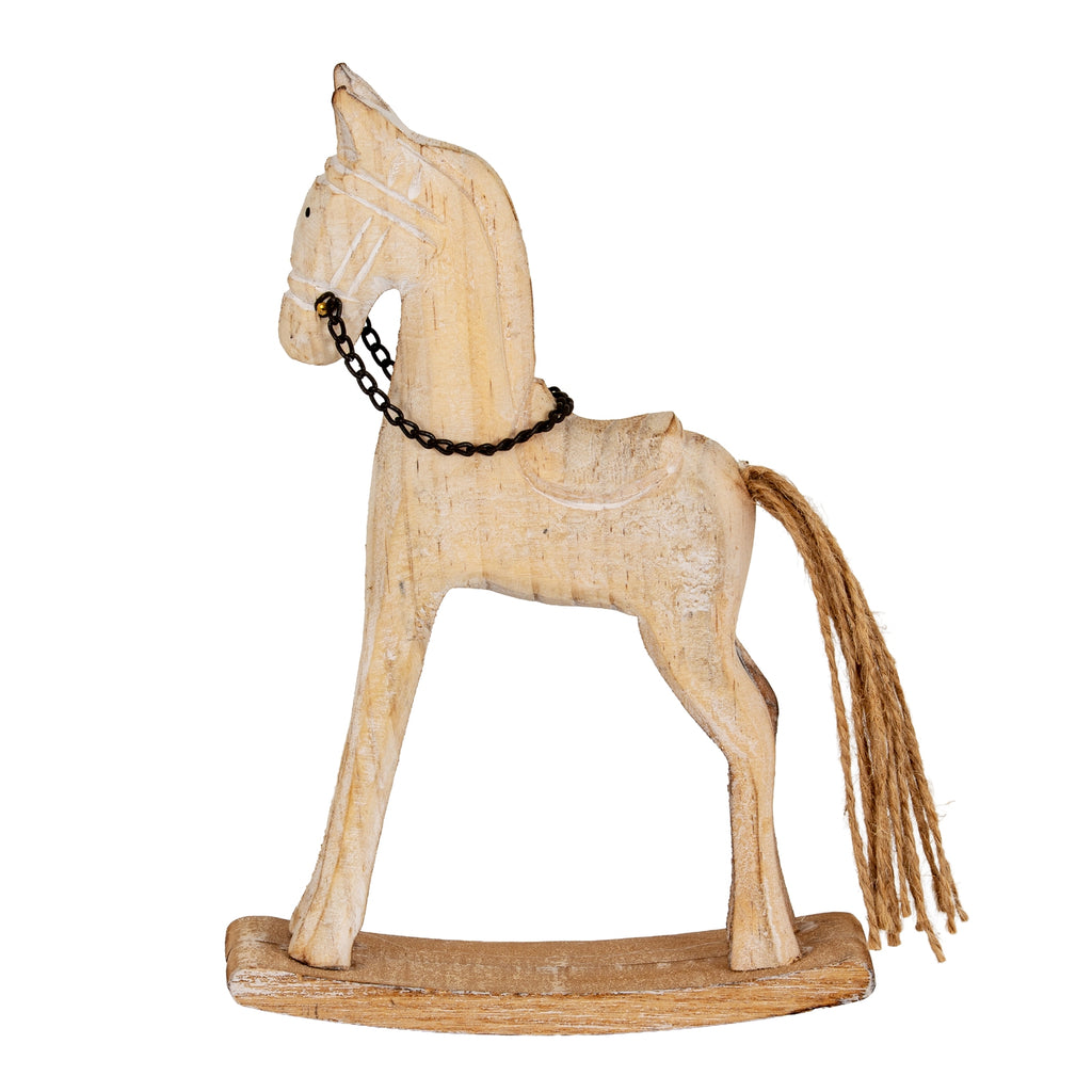 Natural Rustic Rocking Horse – alternate view 2