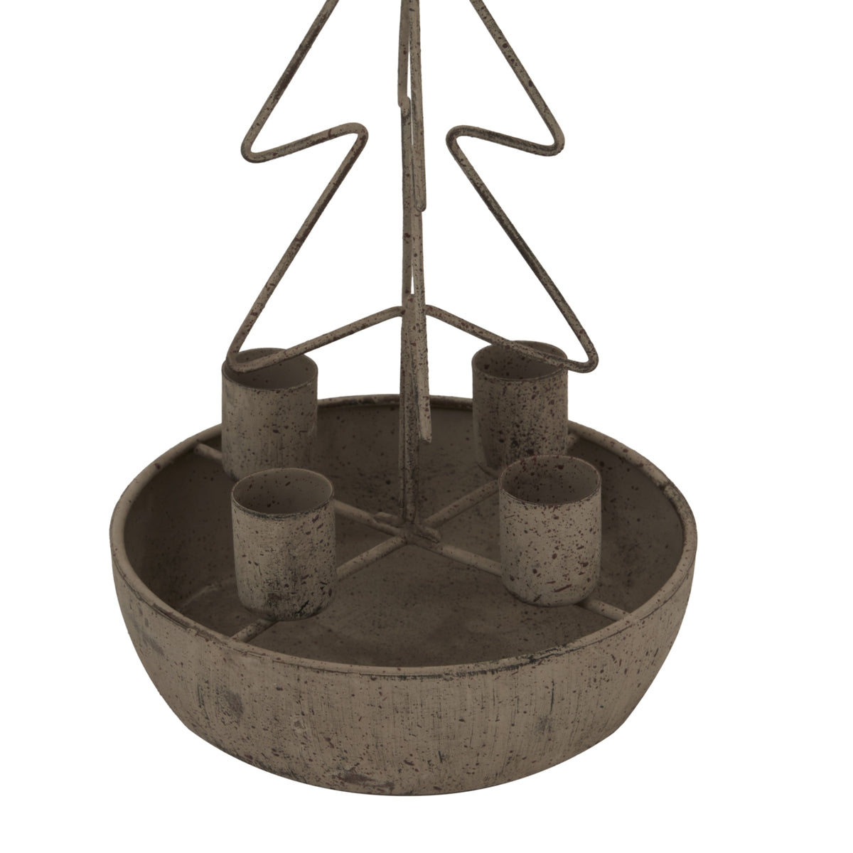 Rustic Outline Tree And Star Candle Holders – alternate view 2