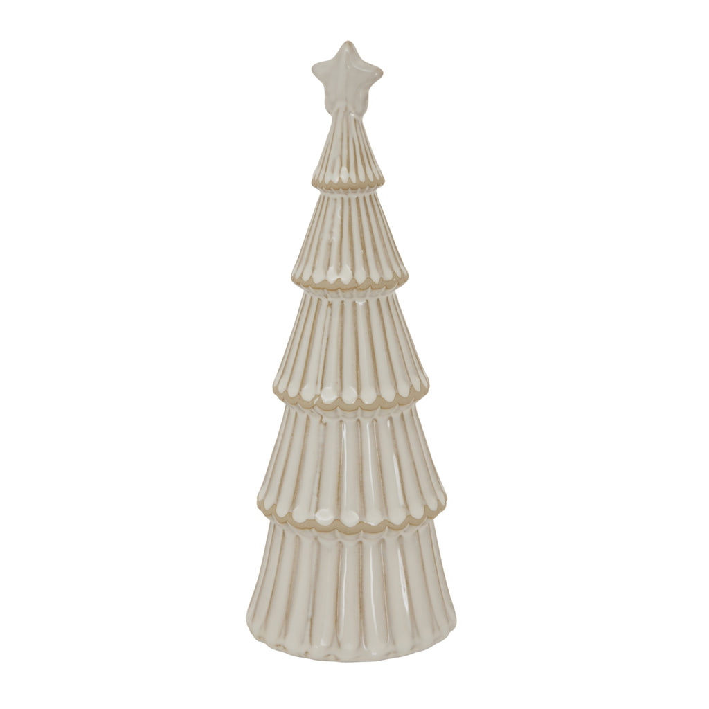 Large Alora Ceramic Snowy Layered Tree With Star – alternate view 2