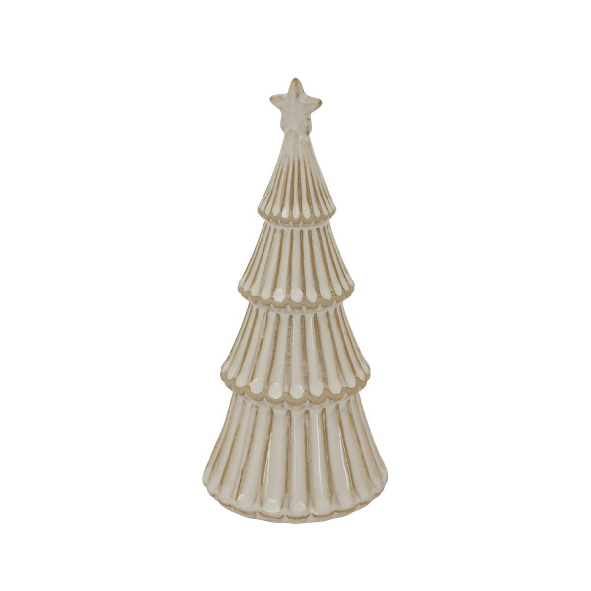 Medium Alora Ceramic Snowy Layered Tree With Star – alternate view 2