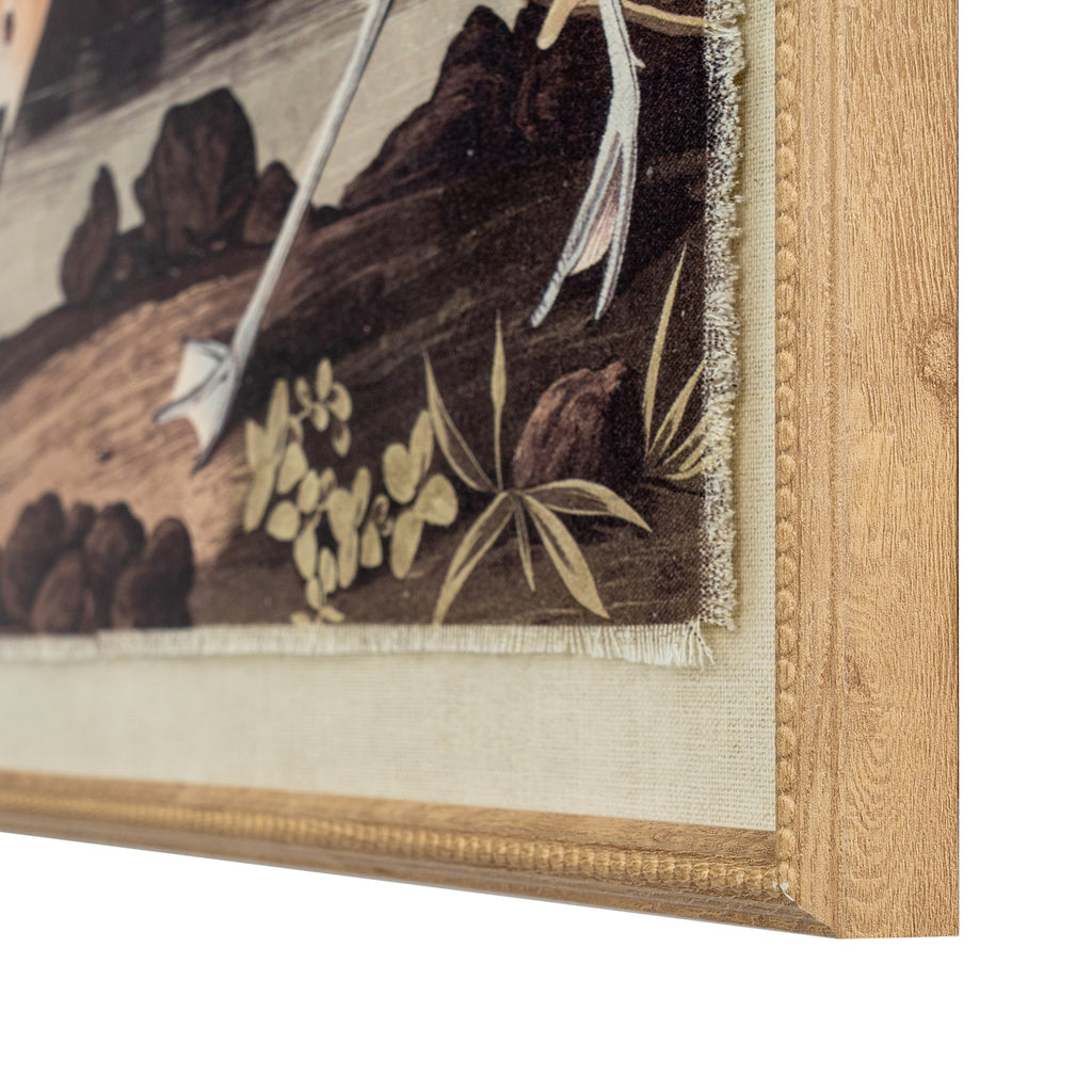 Flora & Fauna Collection Avocet On Linen In Beaded Frame – alternate view 2