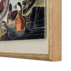 Flora & Fauna Collection Ducks On Linen In Beaded Frame – alternate view 2