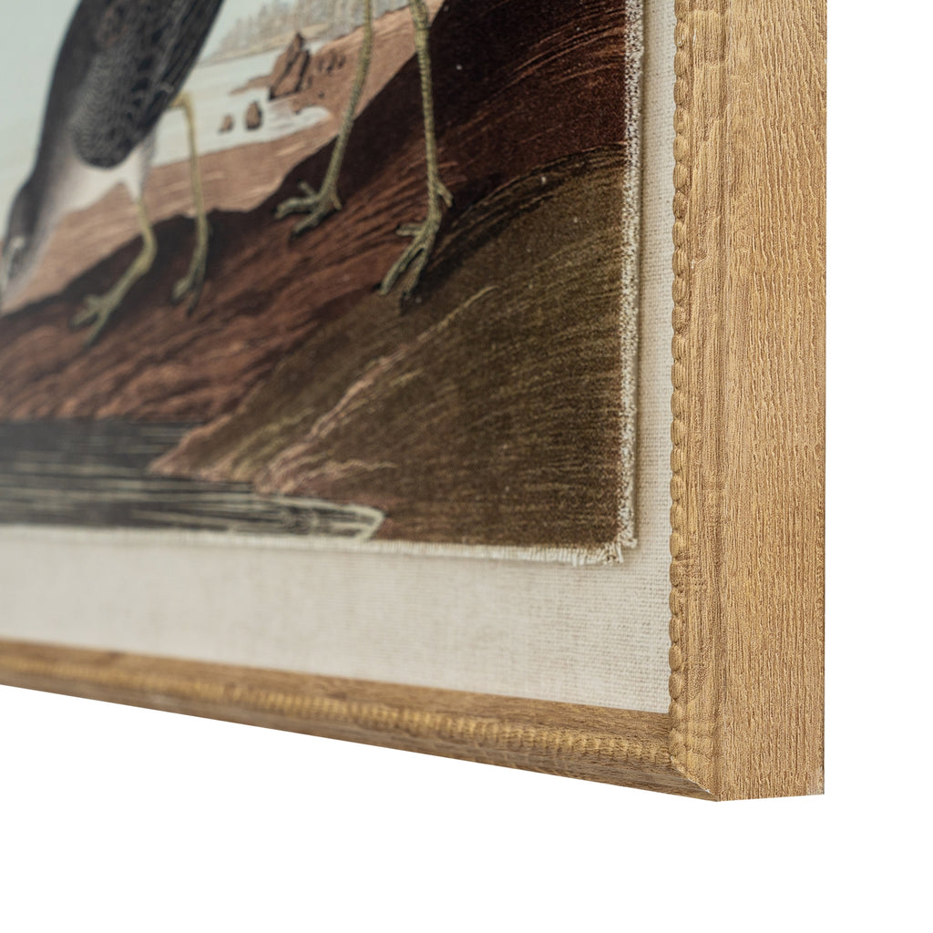 Flora & Fauna Collection Snipes On Linen In Beaded Frame – alternate view 2